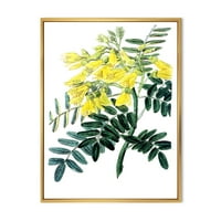 DesignArt 'Антички жолт цвет ii' Традиционално врамено платно wallидно печатење