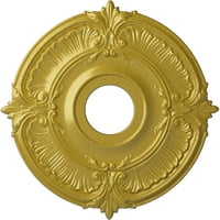 Ekena Millwork 18 OD 4 ID 5 8 P Attica тавански медалјон, богато злато со рачно насликано