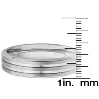 Крајбрежен накит со двојна завршница на титаниум прстен