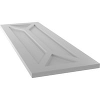 Ekena Millwork 15 W 49 H TRUE FIT PVC PVC SAN CARLOS Mission Style Fixed Mount Sulters, Prided