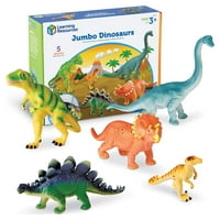 Ресурси за учење Џамбо Диносауруси -, Момчиња И Девојчиња На Возраст Од 3+ Играчки За Учење На Мали Деца, Диносауруси За Мали